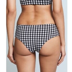 Mara Hoffman Black and White Checkered Bikini Bottom